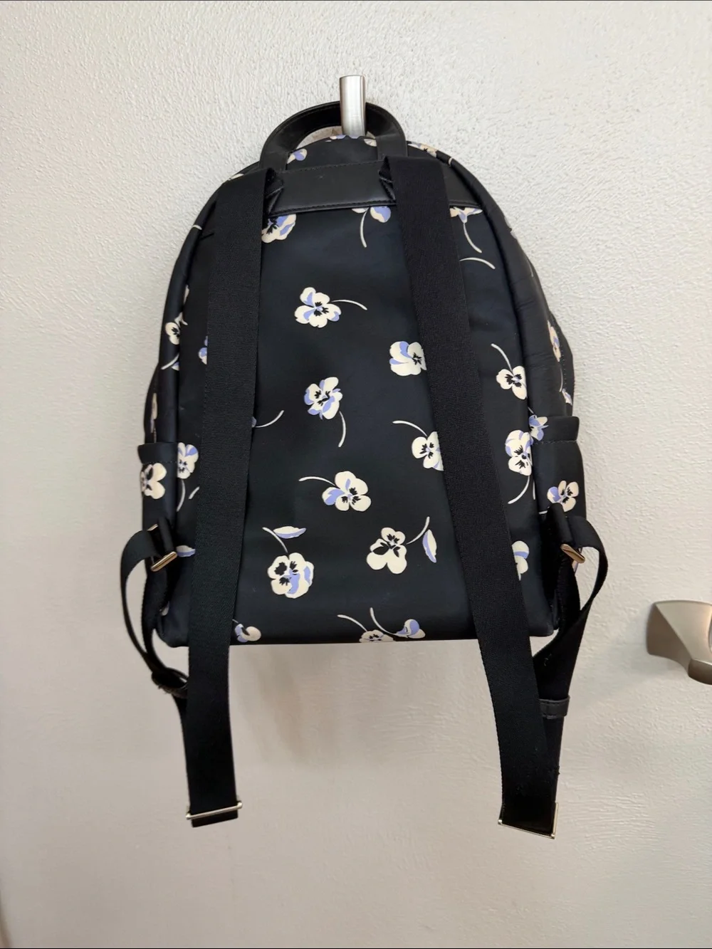 kate spade Black Floral Pansy Mini Backpack